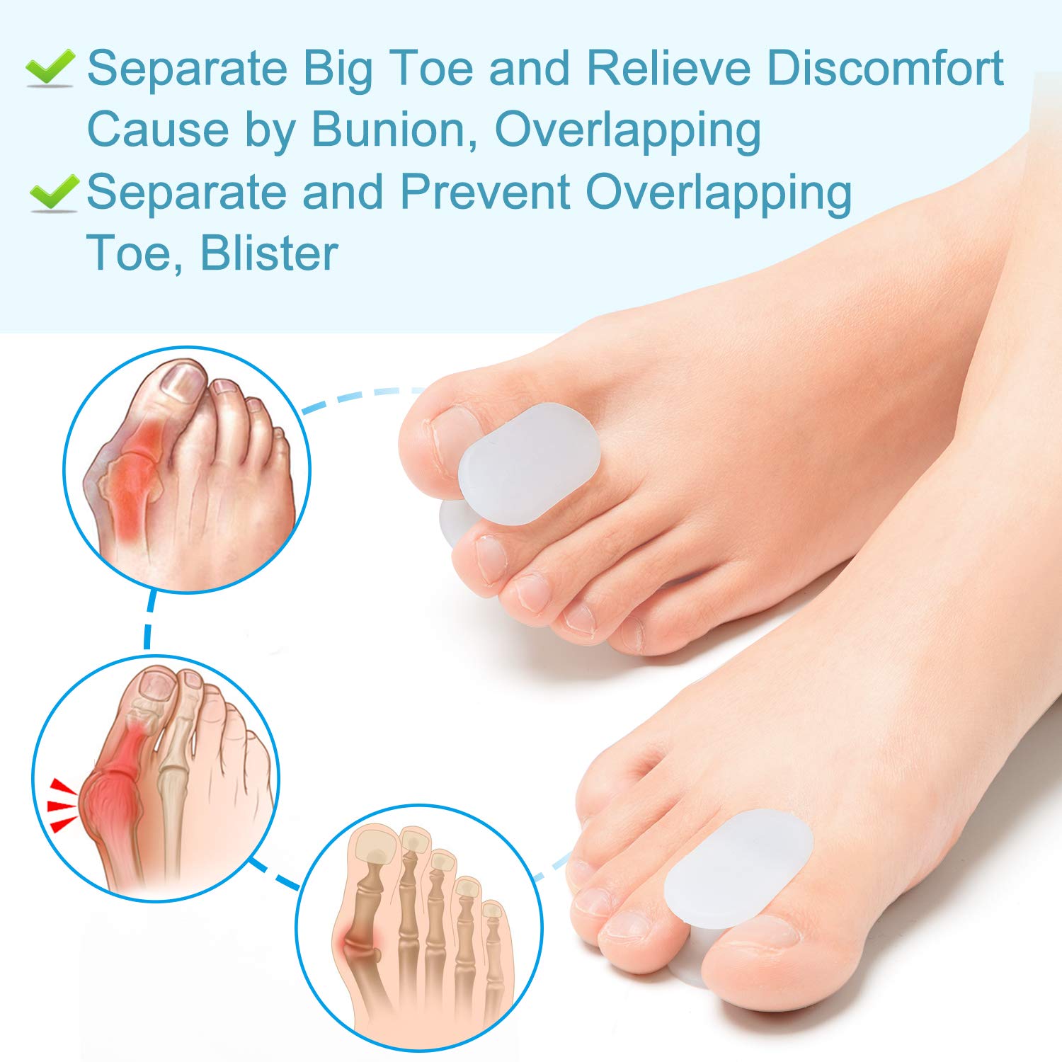 Povihome soft silicone material close-up for all-day comfort