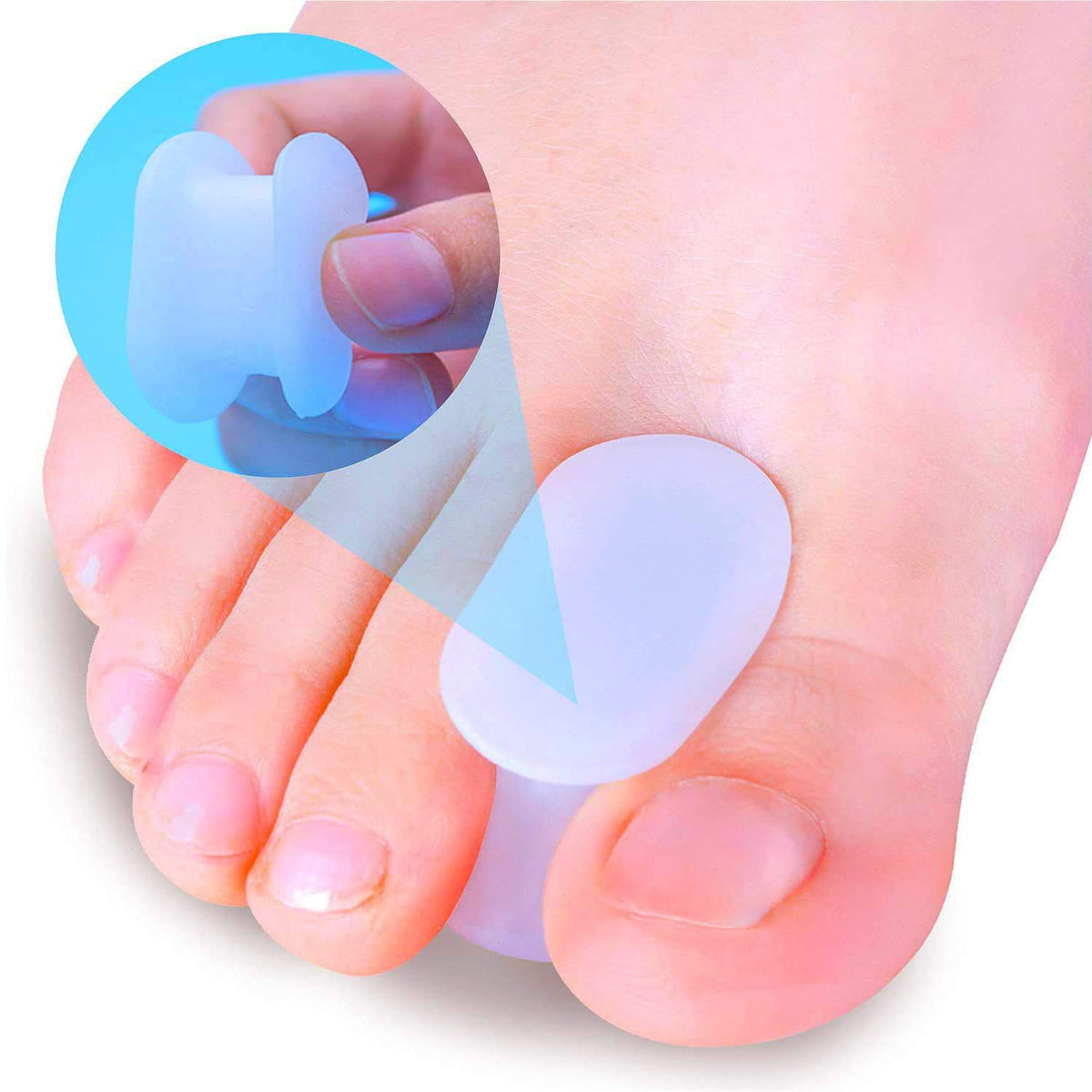 Povihome 10-pack toe spacers bundle for gentle toe separation