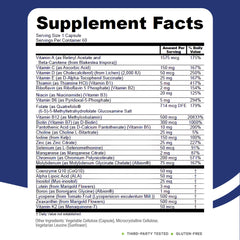 Power By Naturals Methyl Multi One label emphasizes vegan and Non-GMO promise.