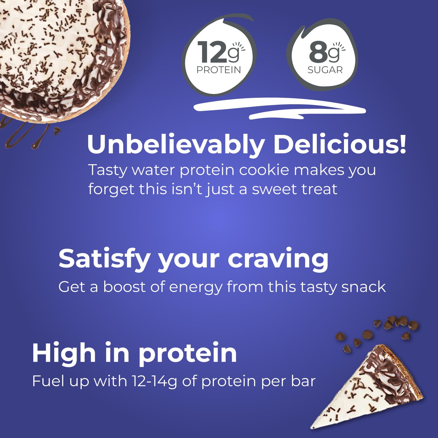 Power Crunch Chocolate Chip Cheesecake on store shelf, high-protein option for shoppers.