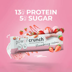 Power Crunch family snack variety pack box displayed for sharing at home.