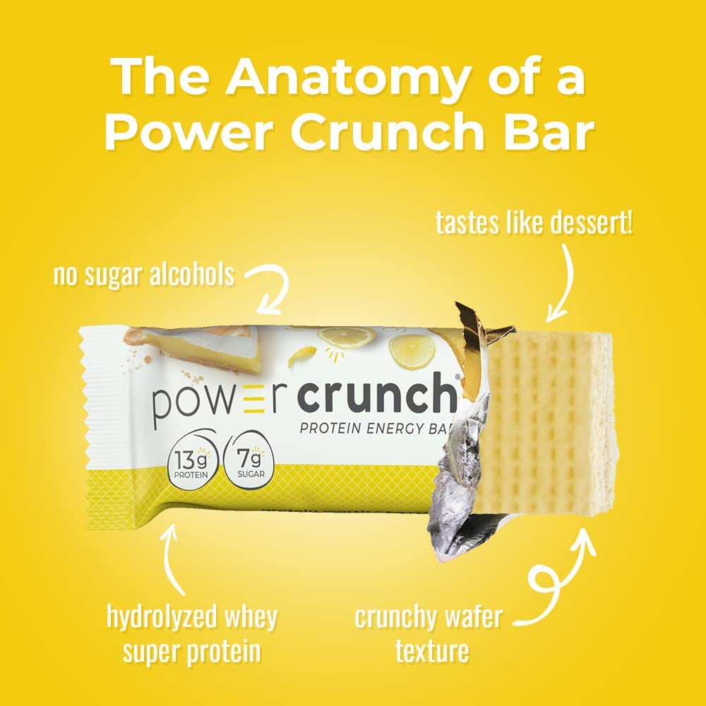 Power Crunch on-the-go snack, ideal for workouts and busy mornings.