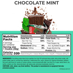 Power Crunch PRO Chocolate Mint cross-section showing cream filling and wafer texture for sustained bite.