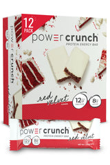 Power Crunch Red Velvet bar with crisp wafer layers for on-the-go energy