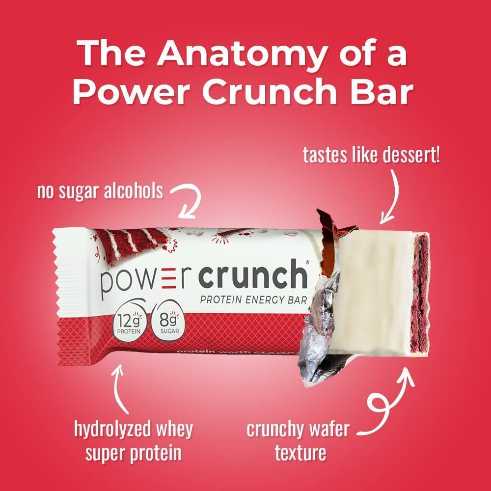 Power Crunch Red Velvet bar uses high-DH hydrolyzed whey protein