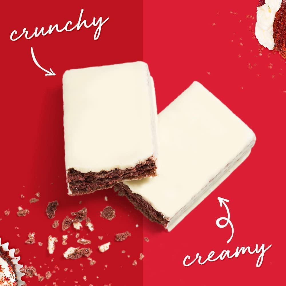 Power Crunch Red Velvet bar ideal for quick on-the-go snacking