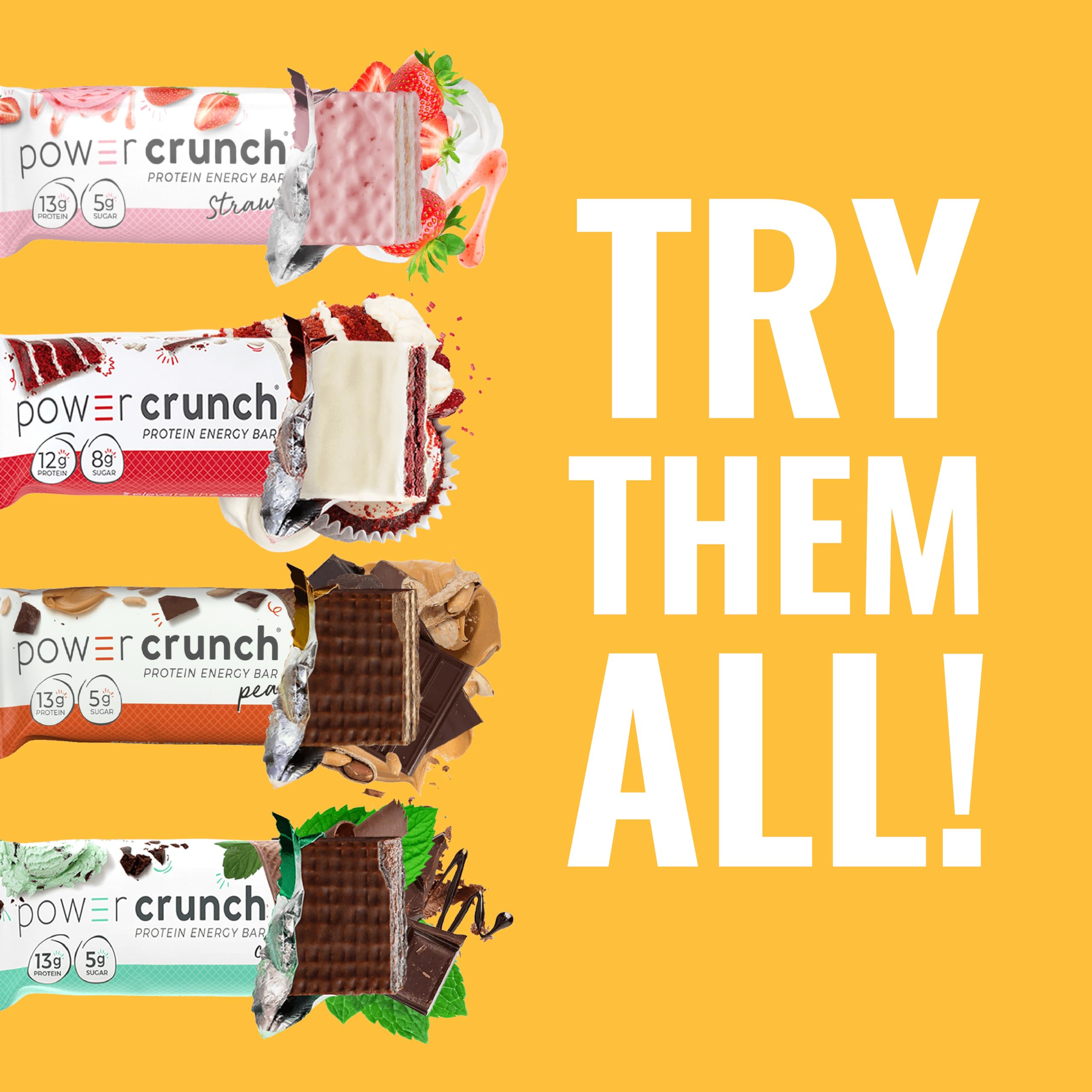 Power Crunch Red Velvet pack of 12 bars, 1.4 oz each
