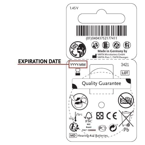 Power One 312 battery sealed film protecting against drying out.