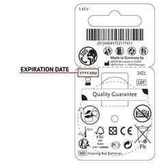 Power One 312 battery sealed film protecting against drying out.
