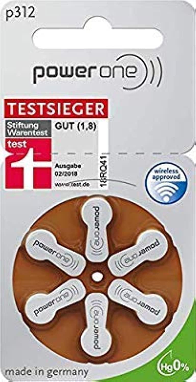 Power One Size 312 with extended tab for simple insertion.