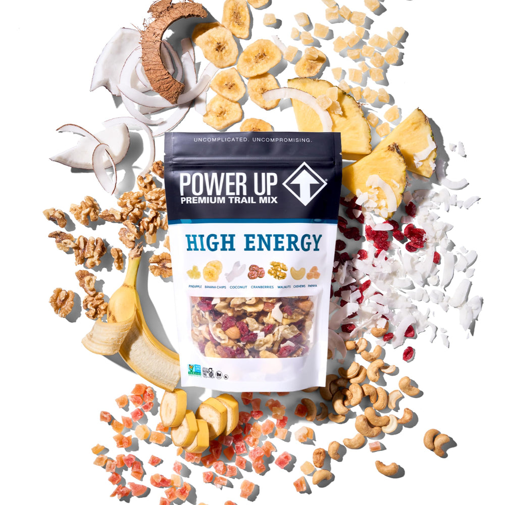 Power Up Premium Trail Mix cashews for creamy bite and energy