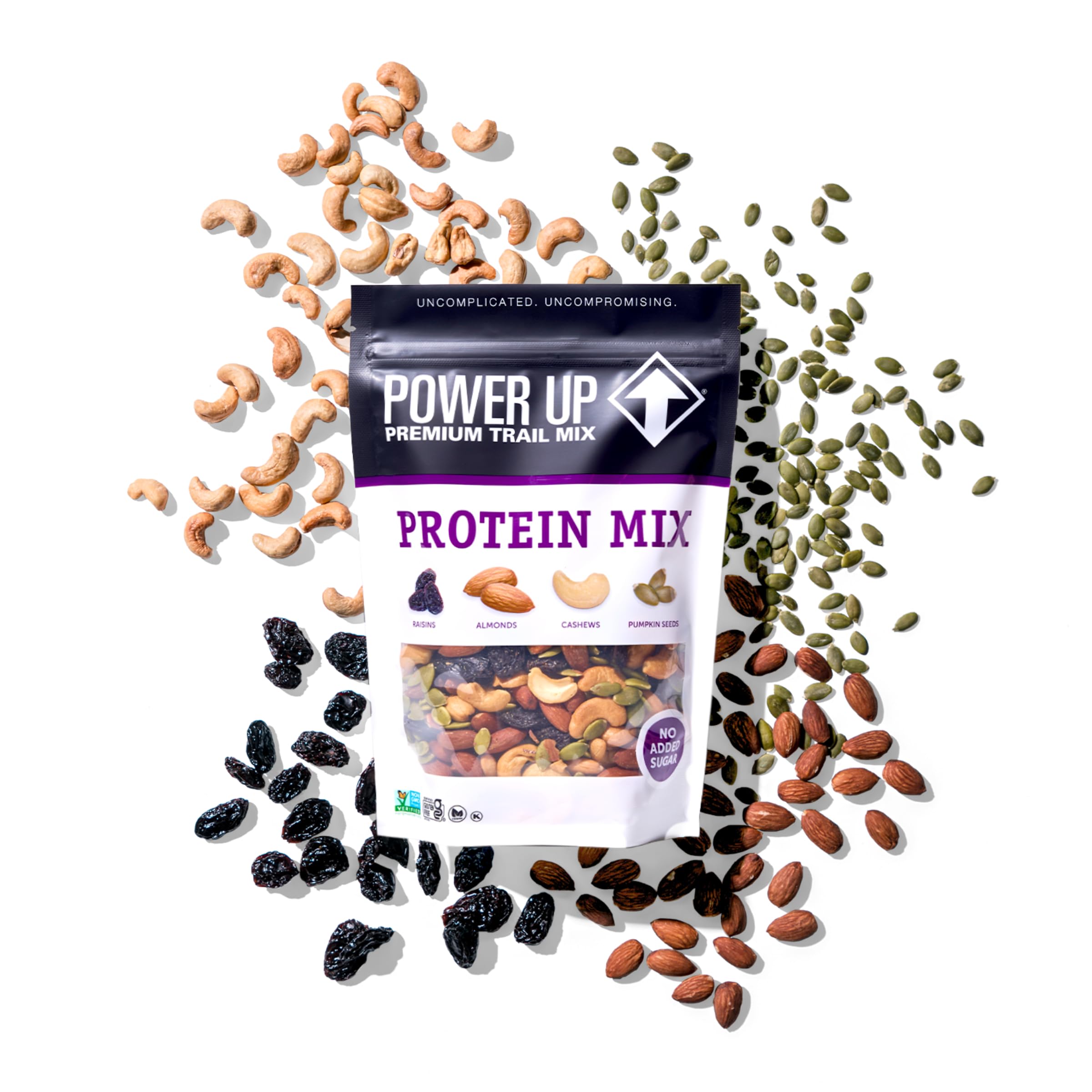 Power Up Trail Mix serving in a bowl for a balanced breakfast