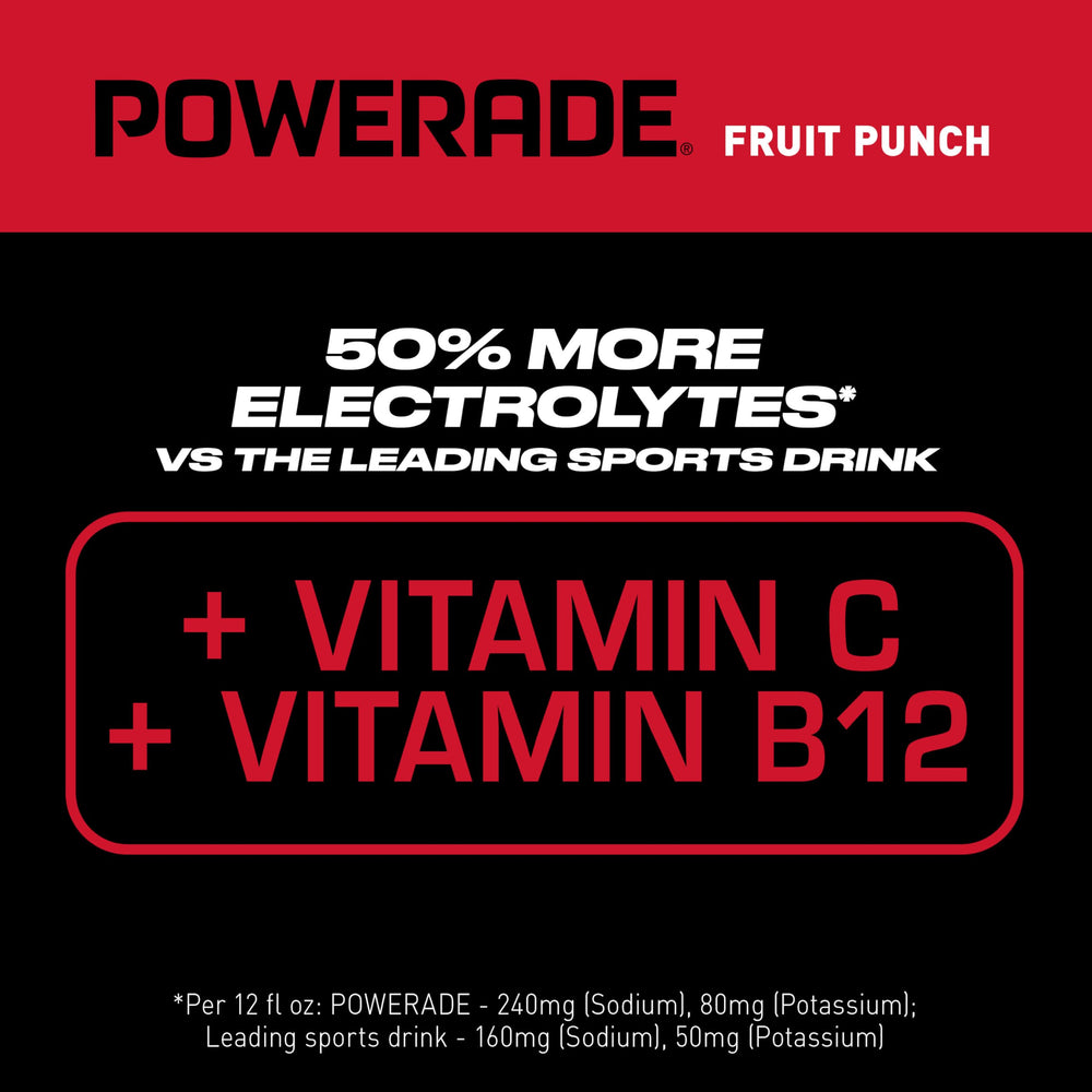 Powerade Fruit Punch athlete drinking during a training session.
