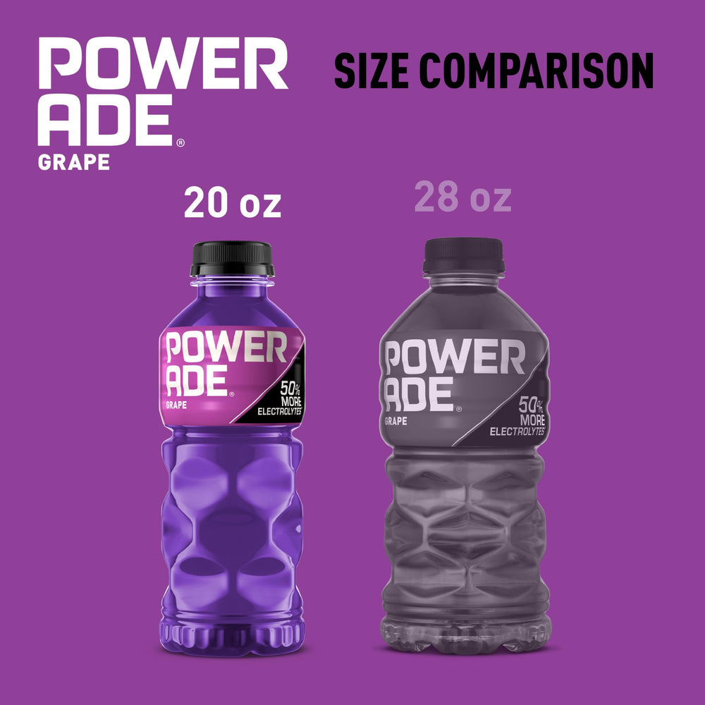 Powerade Grape in motion with an athlete during activity