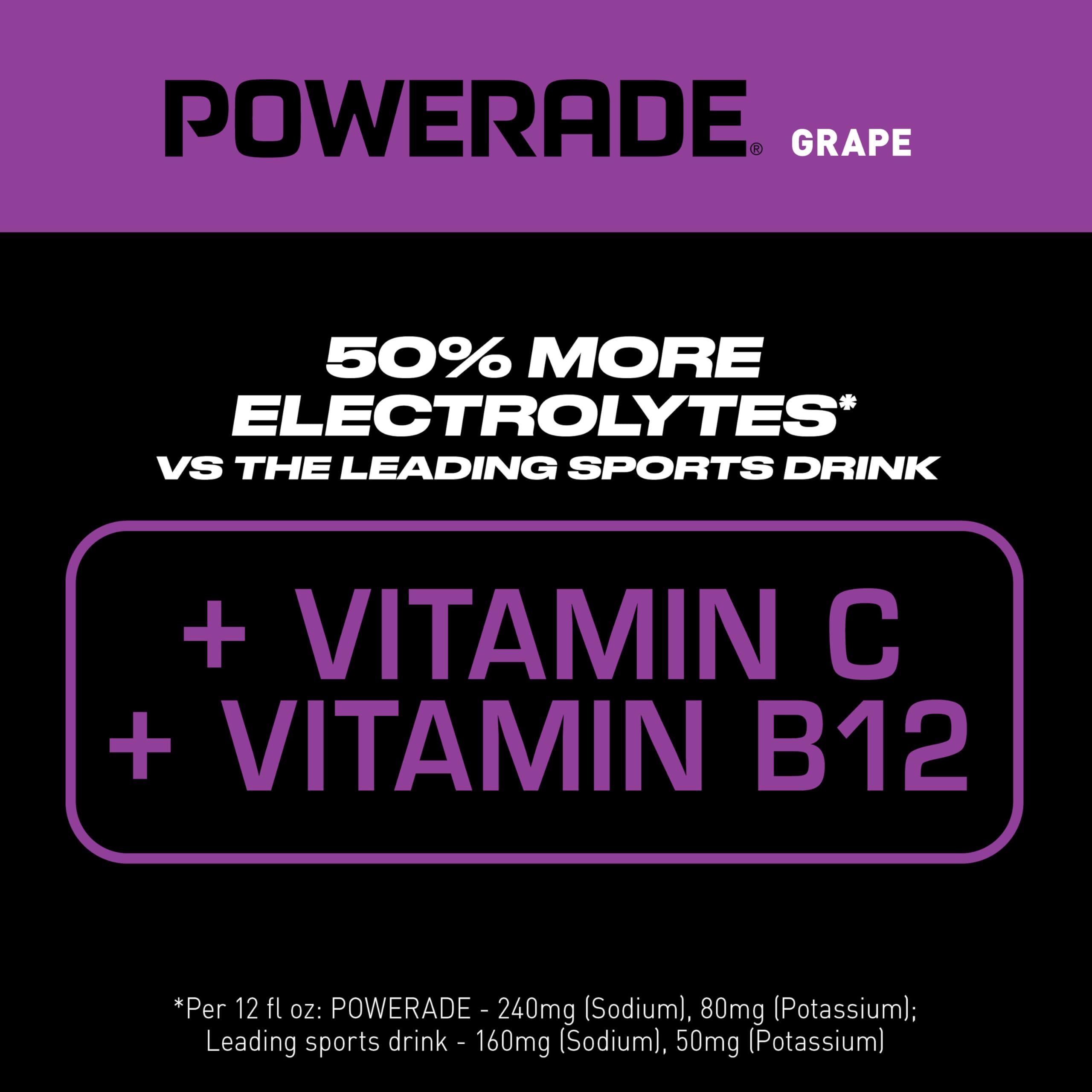 Powerade Grape pouring shot during training session