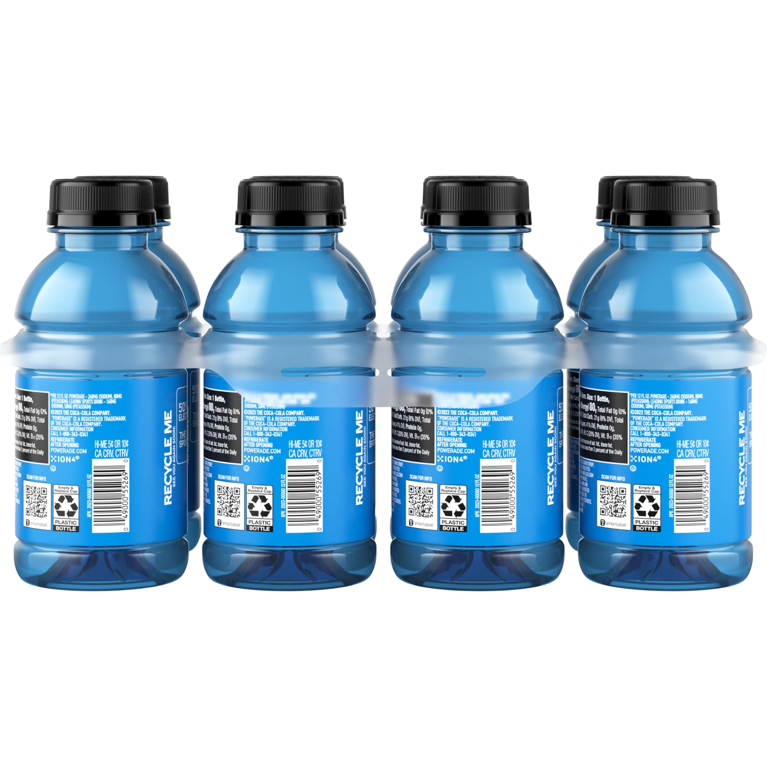 POWERADE Mountain Berry Blast chilled bottle signals cool refreshment during workouts.