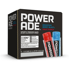 Powerade Sports Freezer Bars Mountain Berry Blast pops for post-workout refreshment