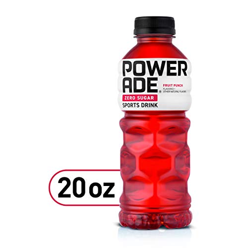 Powerade Zero Fruit Punch bottle color and branding for bold hydration choice.