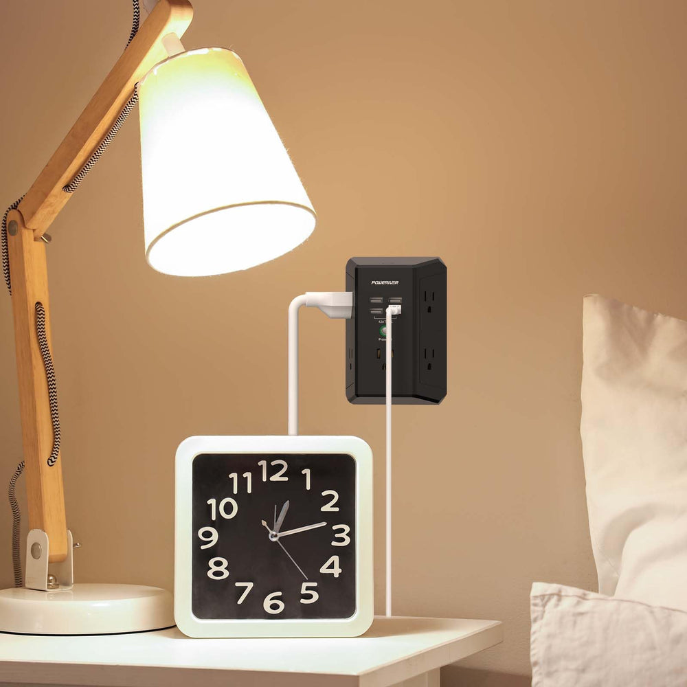 Poweriver USB charging ports detect devices for optimal charging.