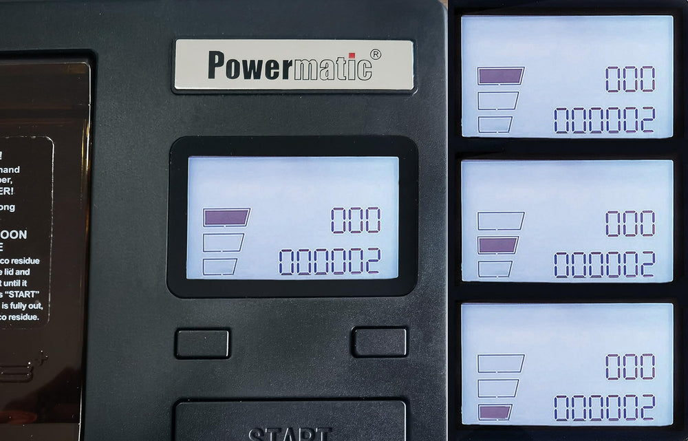 Powermatic III+ king or 100-cigarette flexibility for tube choice.
