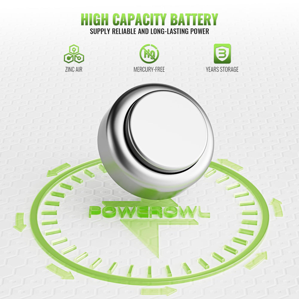 POWEROWL 312 battery with dial and brown tabs for simple access