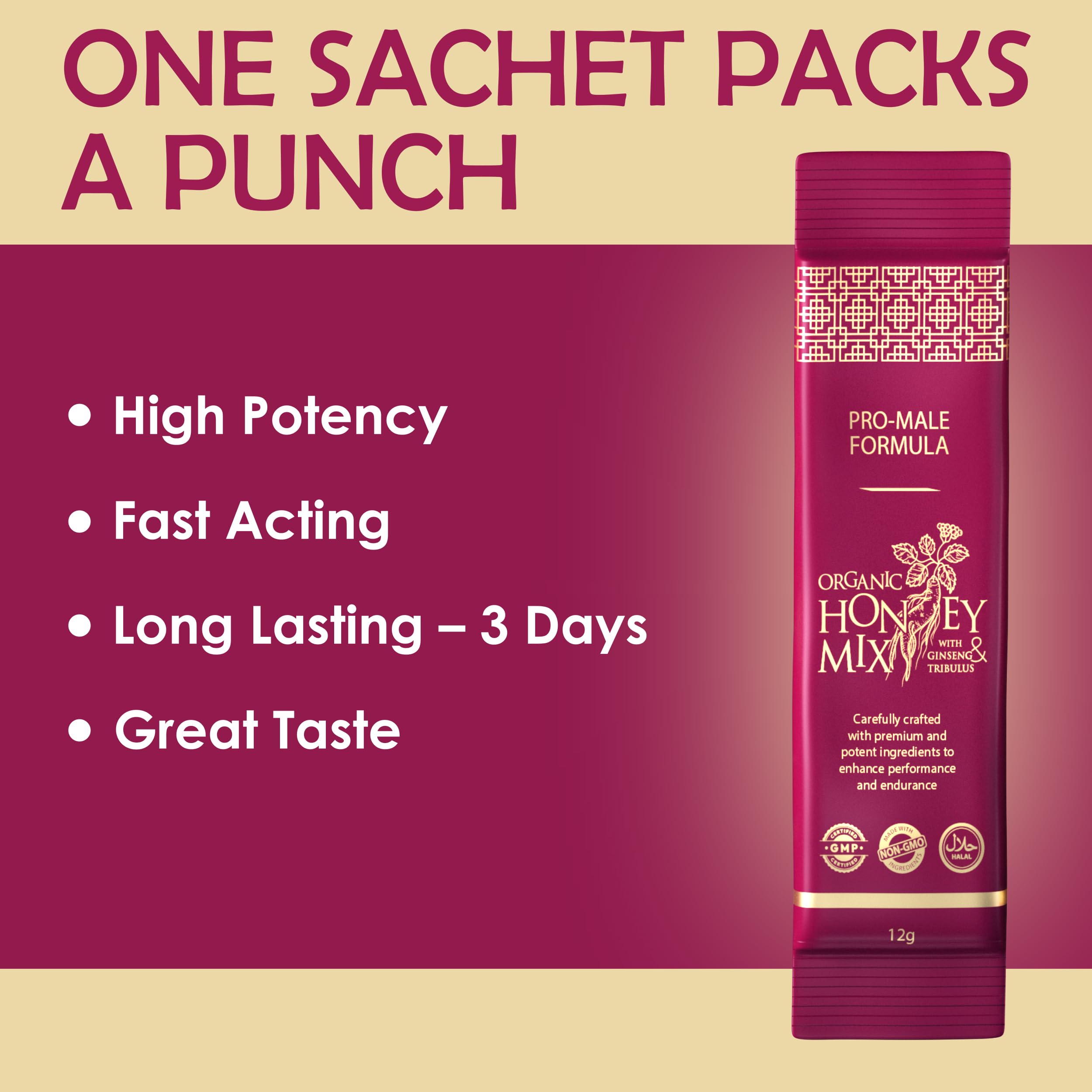 PowerPak jelly pollen visual highlights premium ingredients and aroma