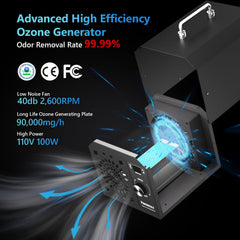 PowerScale ozone generator removable filter for easy maintenance