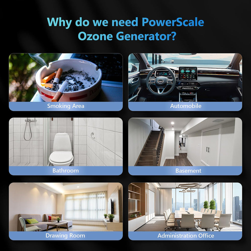 PowerScale ozone machine in office setting shows versatile use