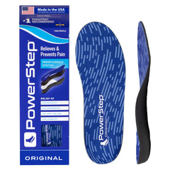PowerStep Original insoles with full-length arch support for snug, comfortable footwear.
