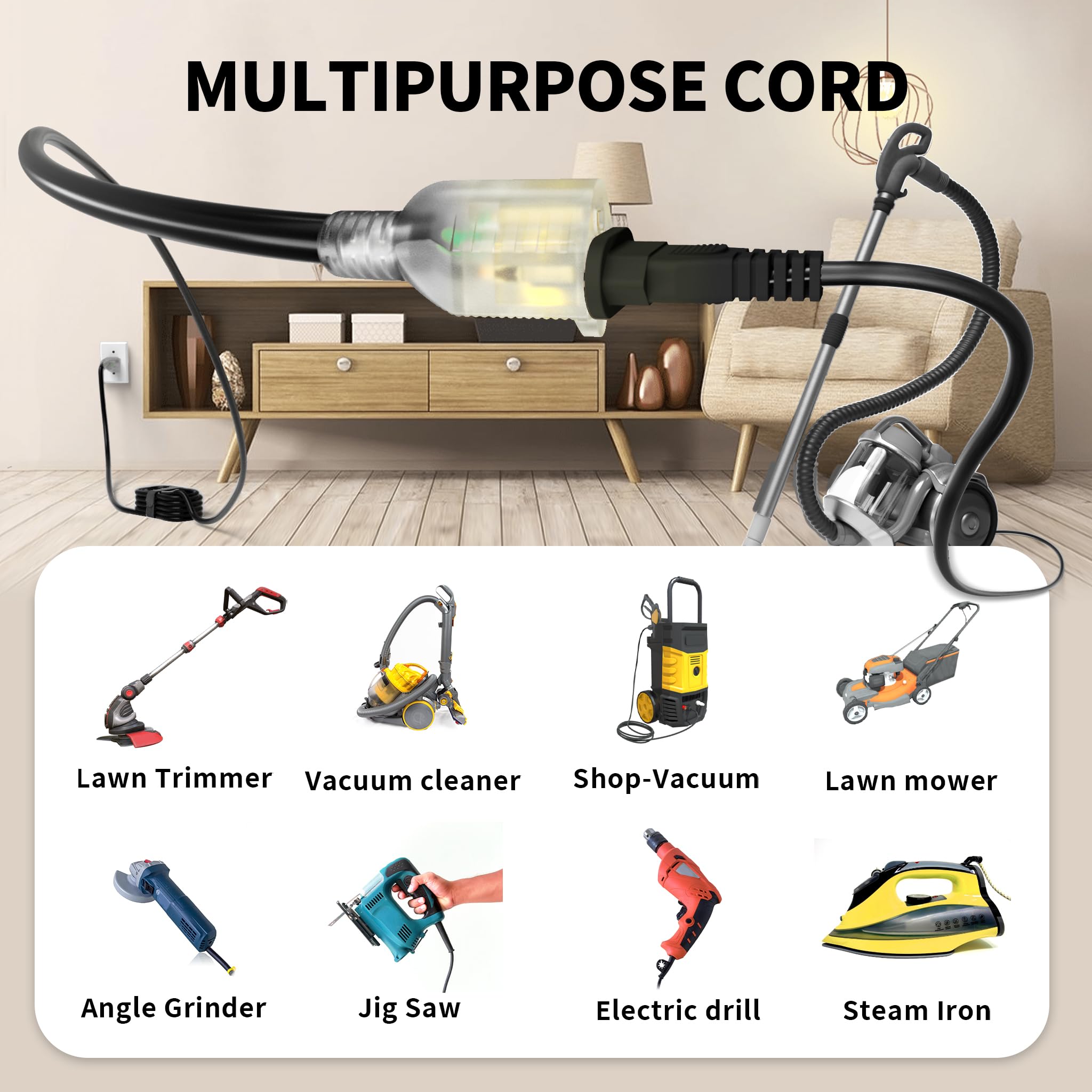 POWGRN storage strap included for neat organization.