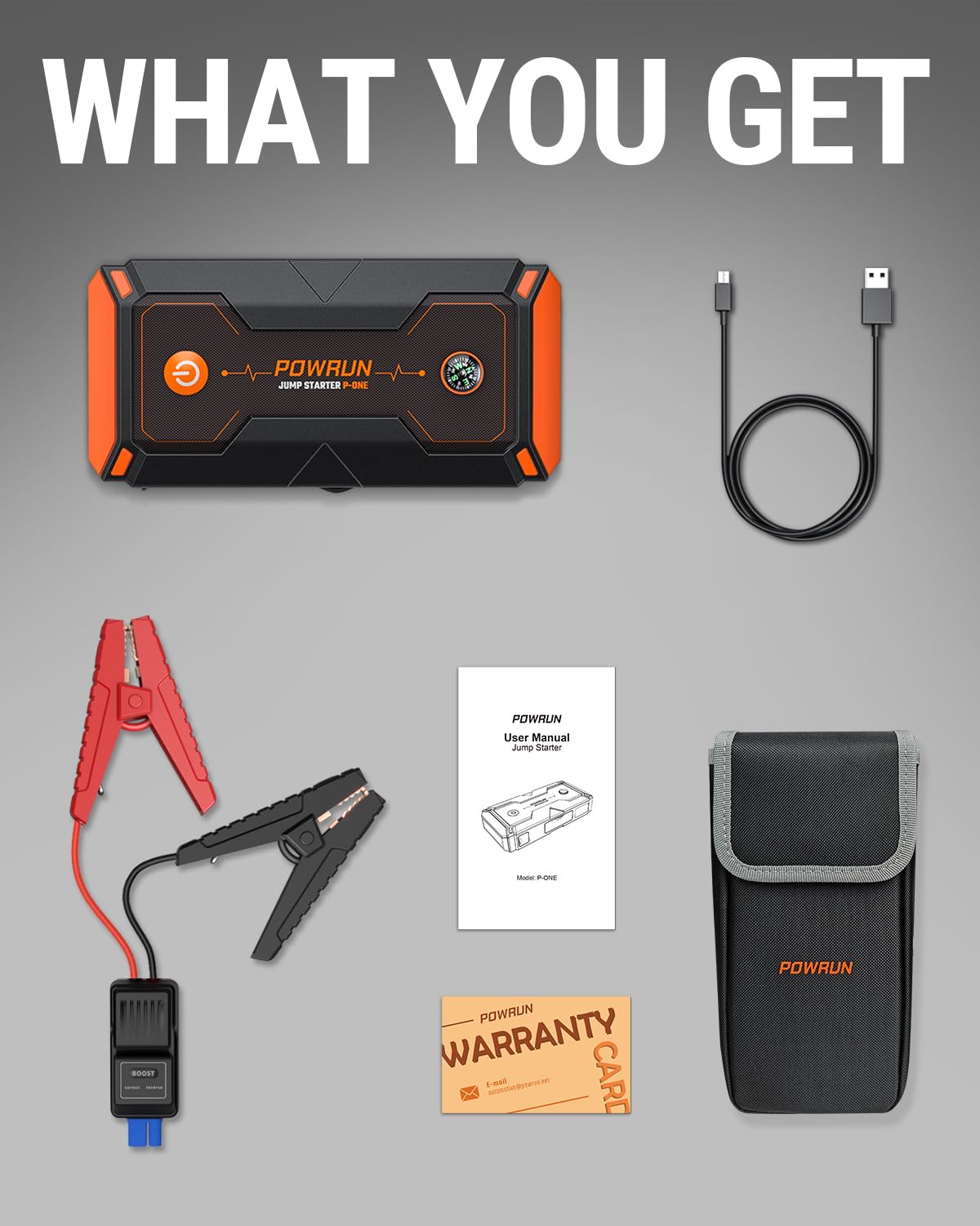 Powrun P-ONE rugged IP65 case ready for outdoor use