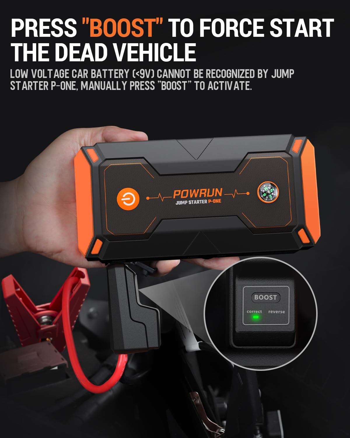 Powrun P-ONE safety indicators guiding proper operation