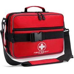 Poygik Premium 420-piece kit backpack open showing organized contents for easy access in emergencies