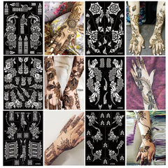 PPVWEY hand-stencil pair patterns ideal for quick DIY arm designs