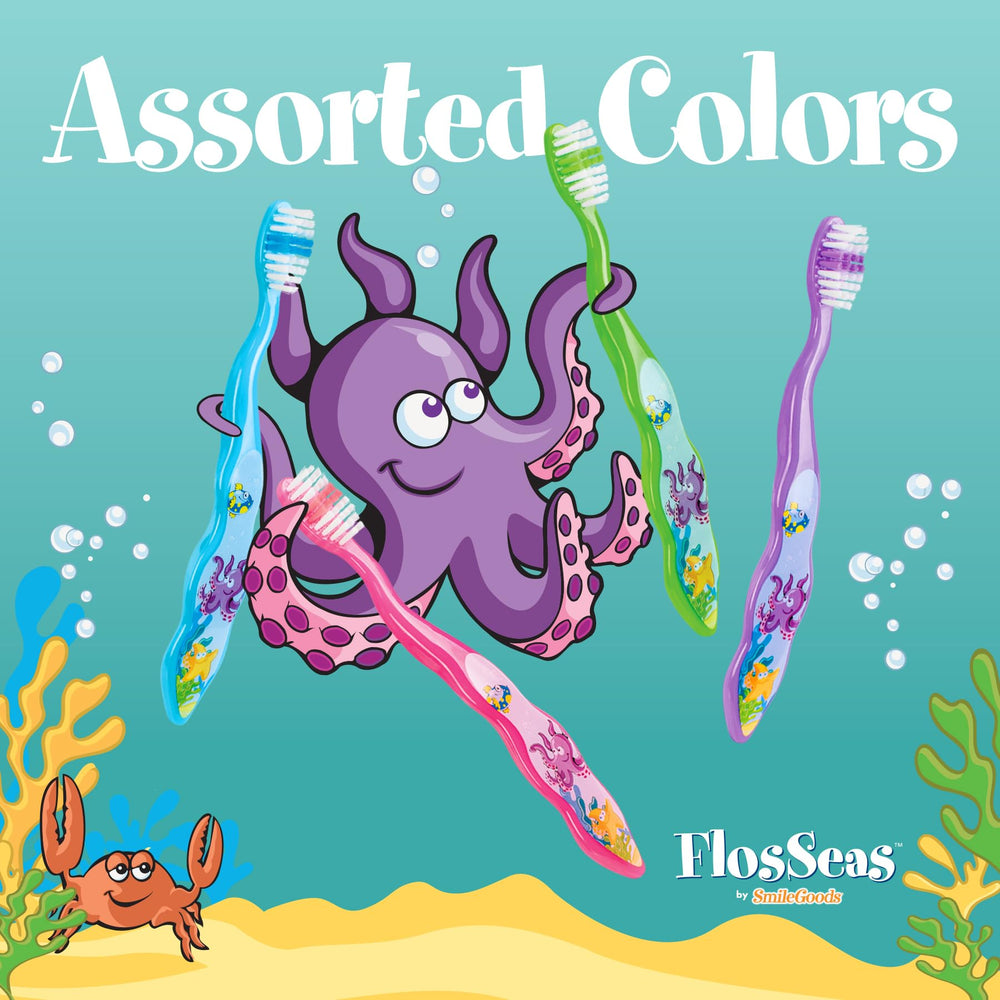 Practicon FlosSeas kids toothpaste tube in travel size for quick, tidy applications.