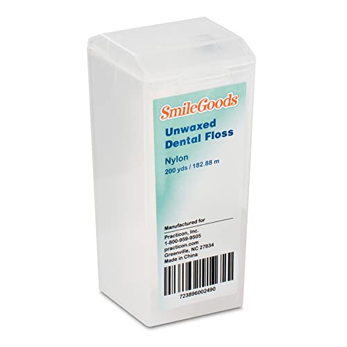 Practicon SmileGoods shred-resistant nylon floss for durable daily use