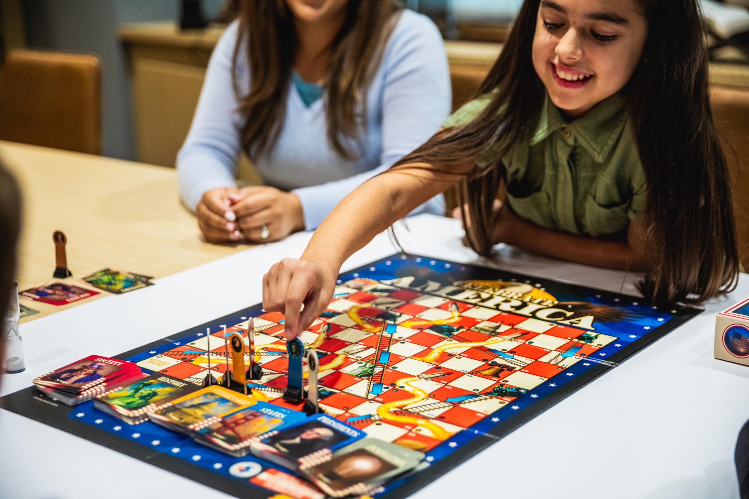 PragerU Celebrate America player pieces ready for educational competition.