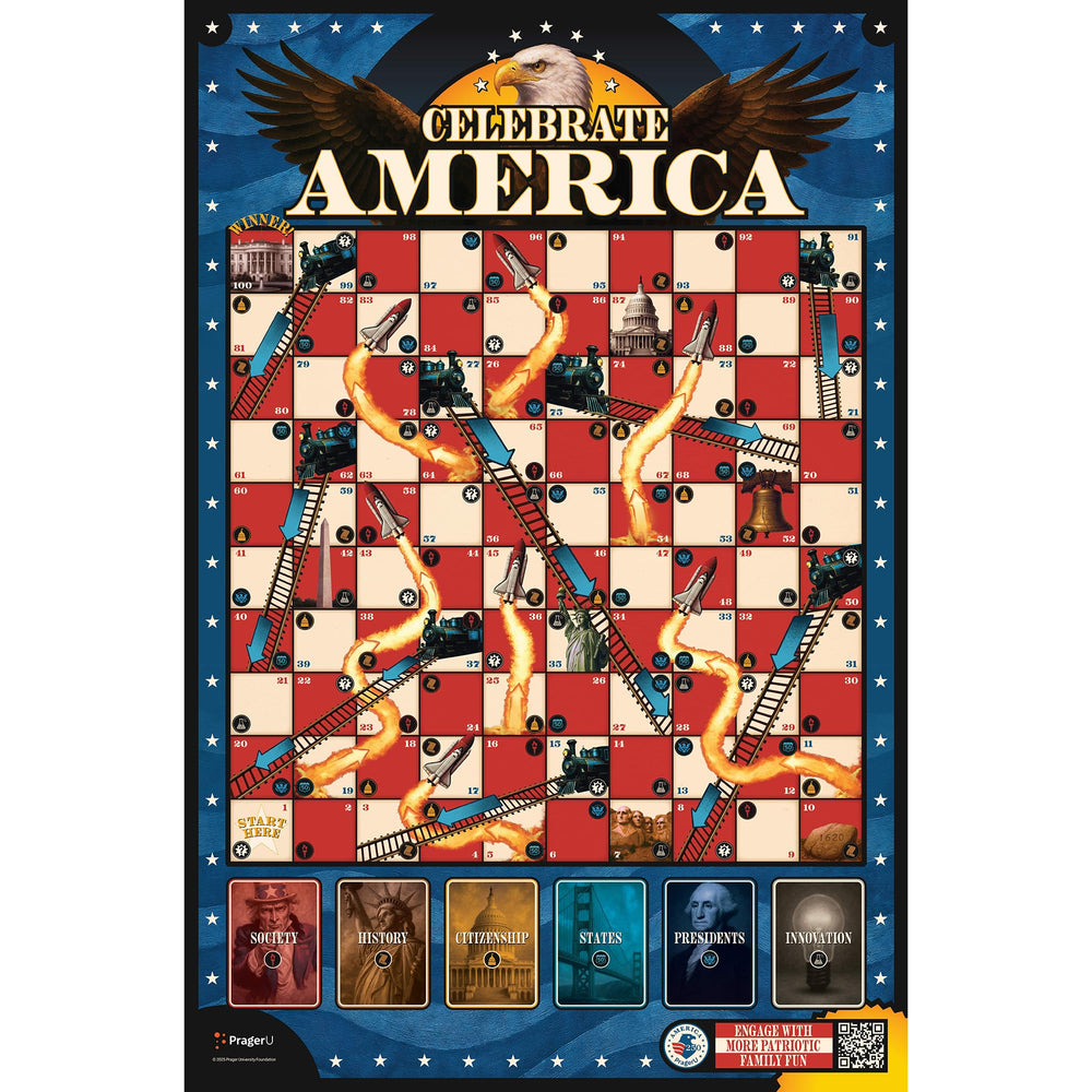 PragerU Celebrate America rocket boost token adds excitement to gameplay.