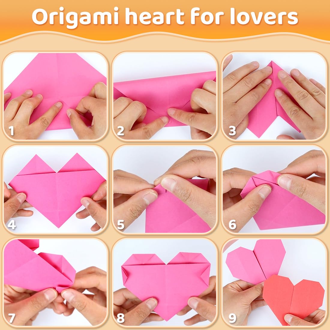 Praisebank Origami Paper square 6x6 inch sheets for precise folds