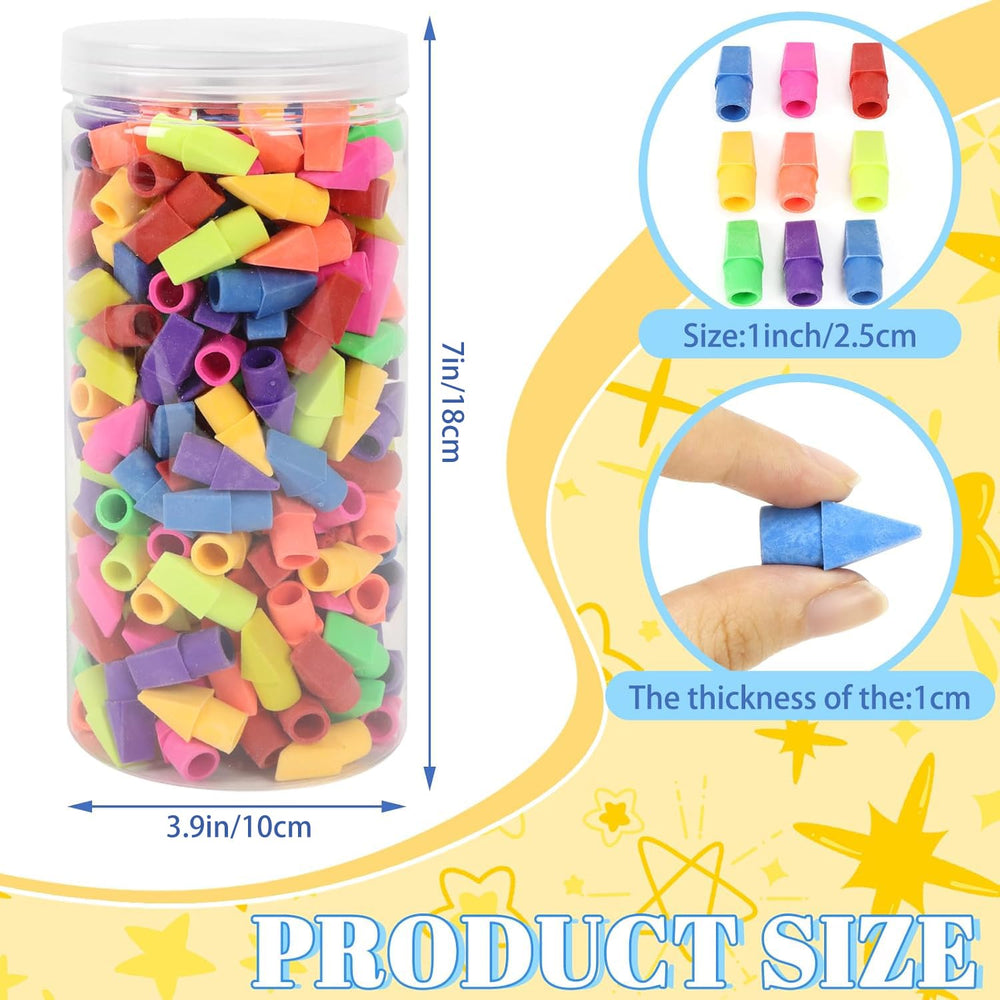 PRALB chisel-tip pencil eraser top for precise clean erasures on worksheets.