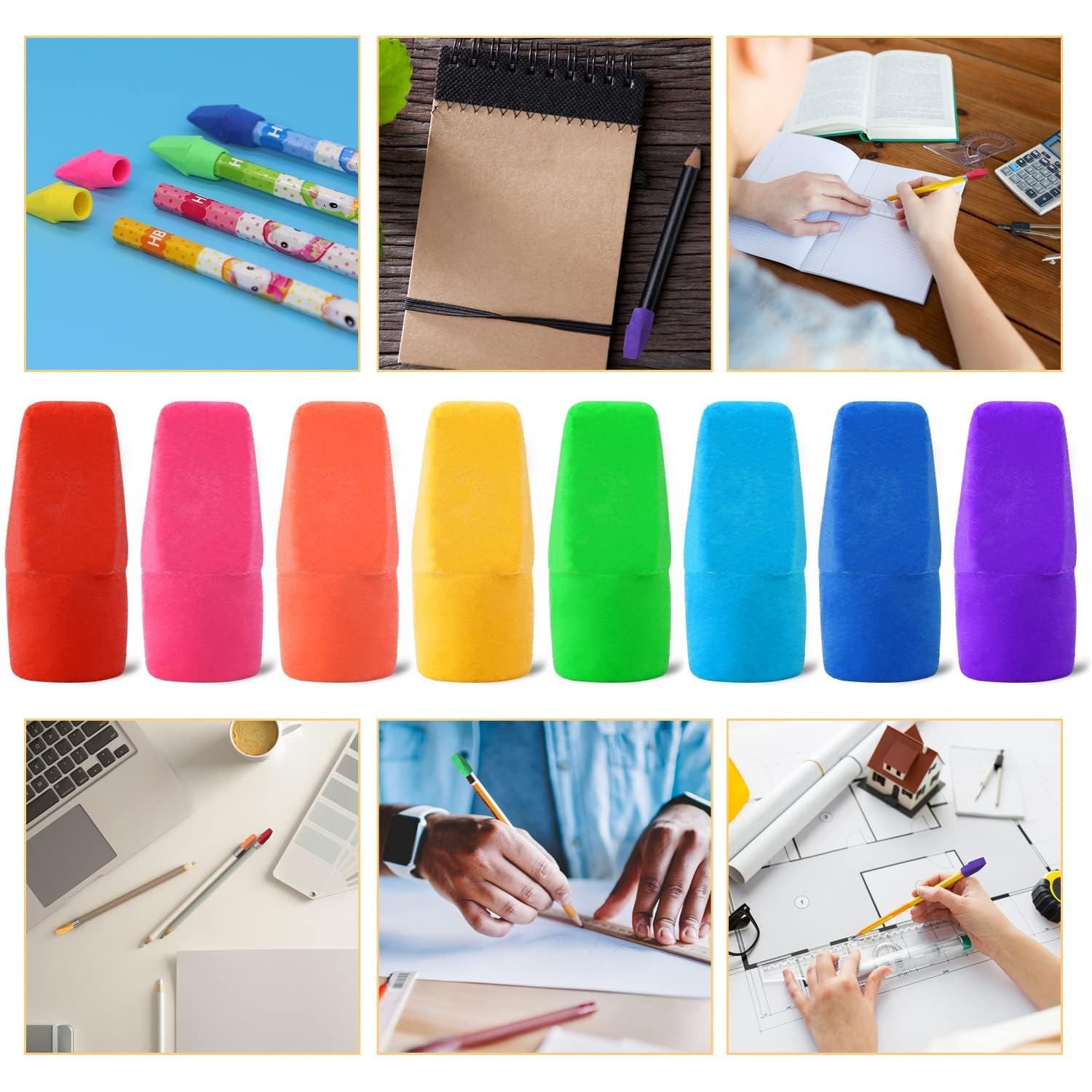 PRALB eraser toppers suitable as party favors and prizes.