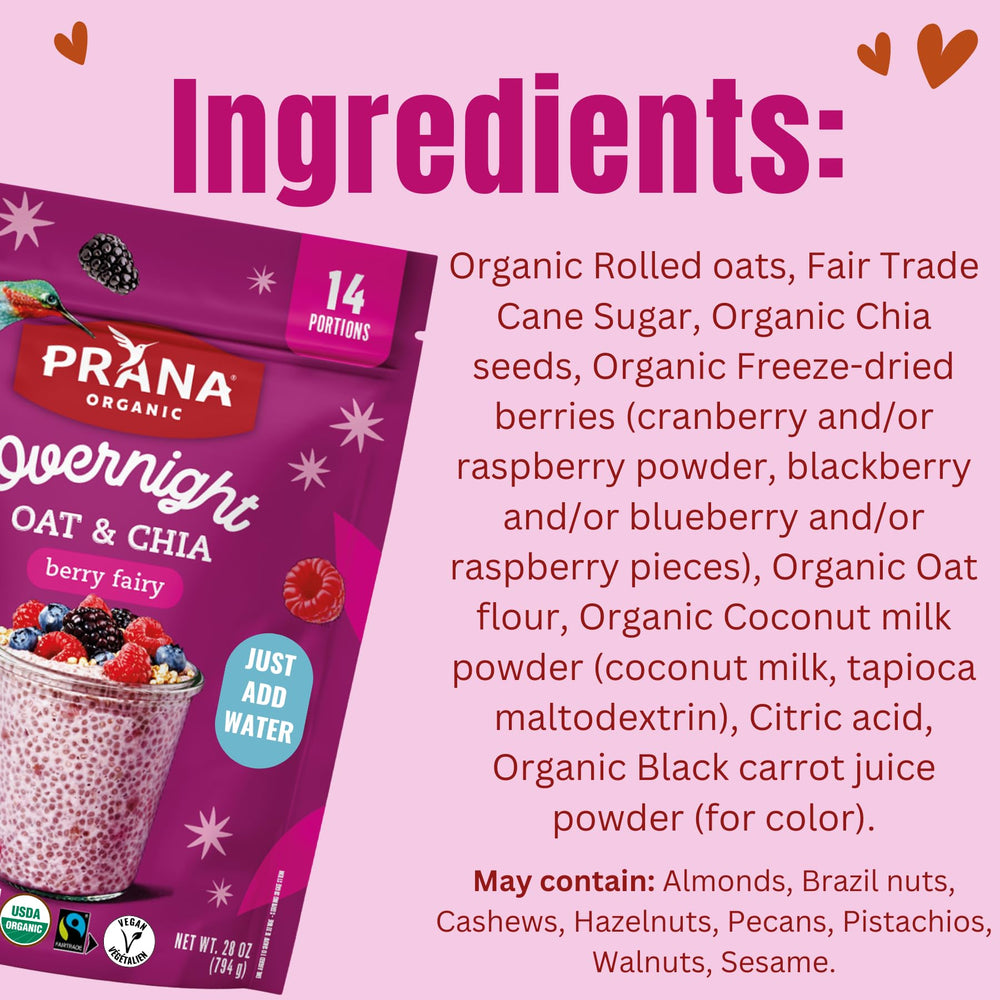 Prana chia seeds close-up highlighting natural texture.