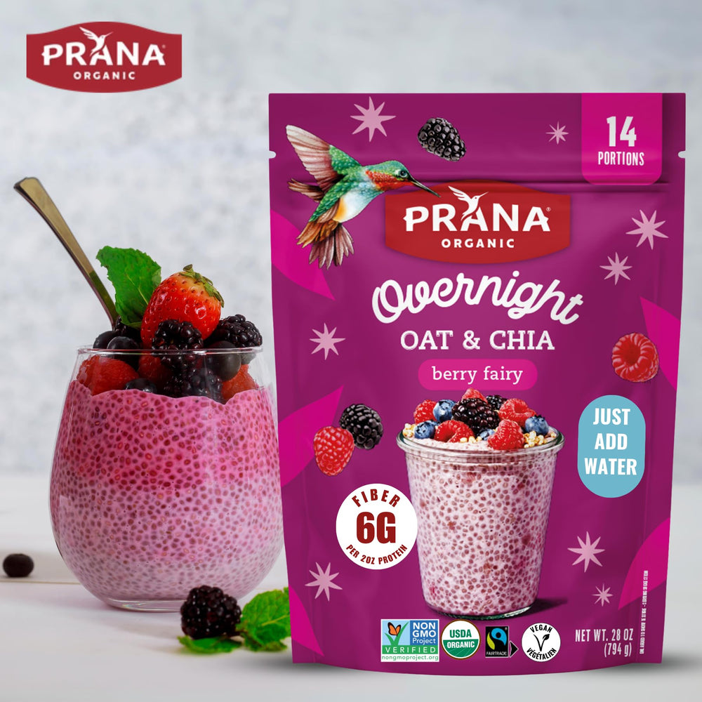 Prana ready-to-eat breakfast serving idea for busy mornings.