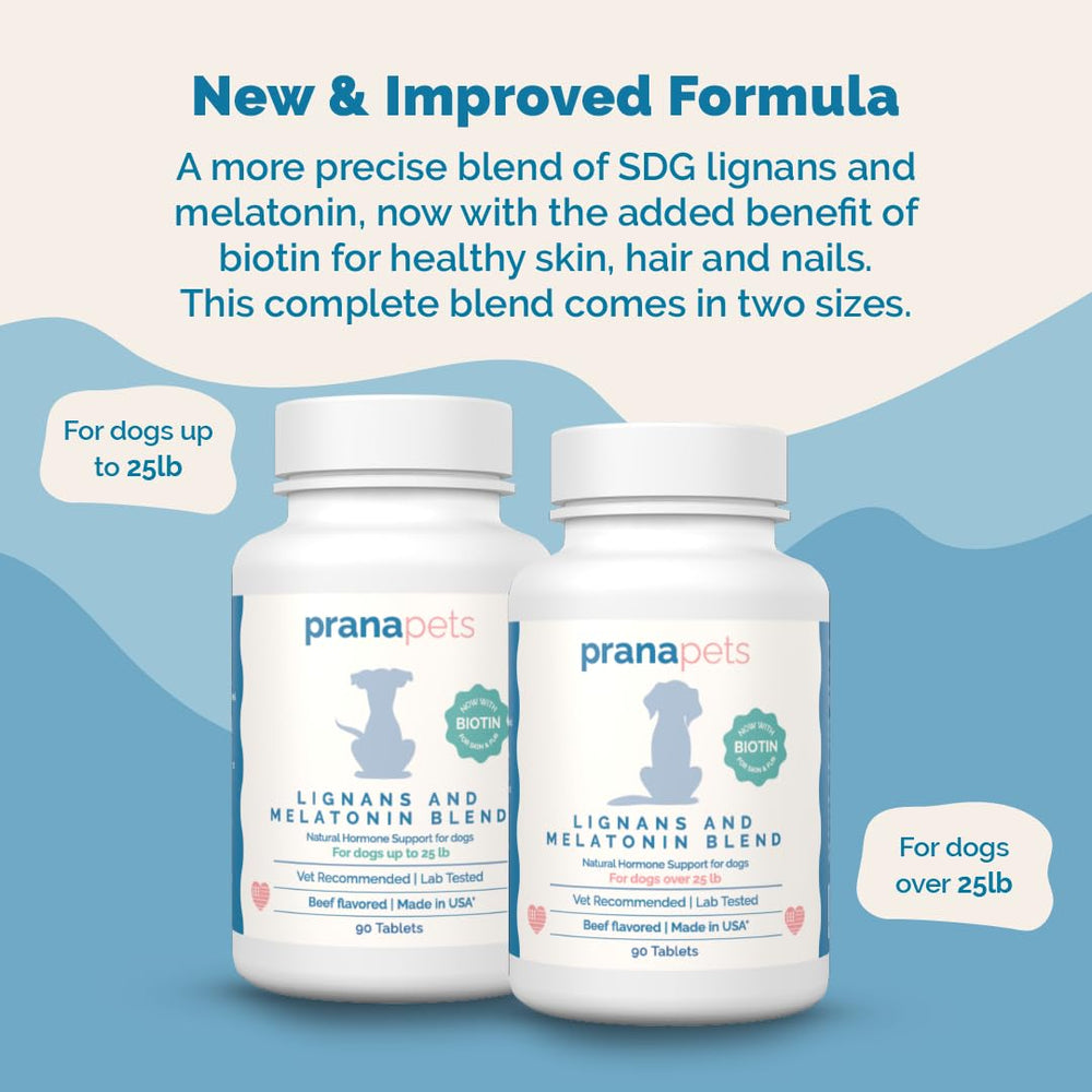 PranaPets lignans-melatonin dosing scoop demonstrates precise administration