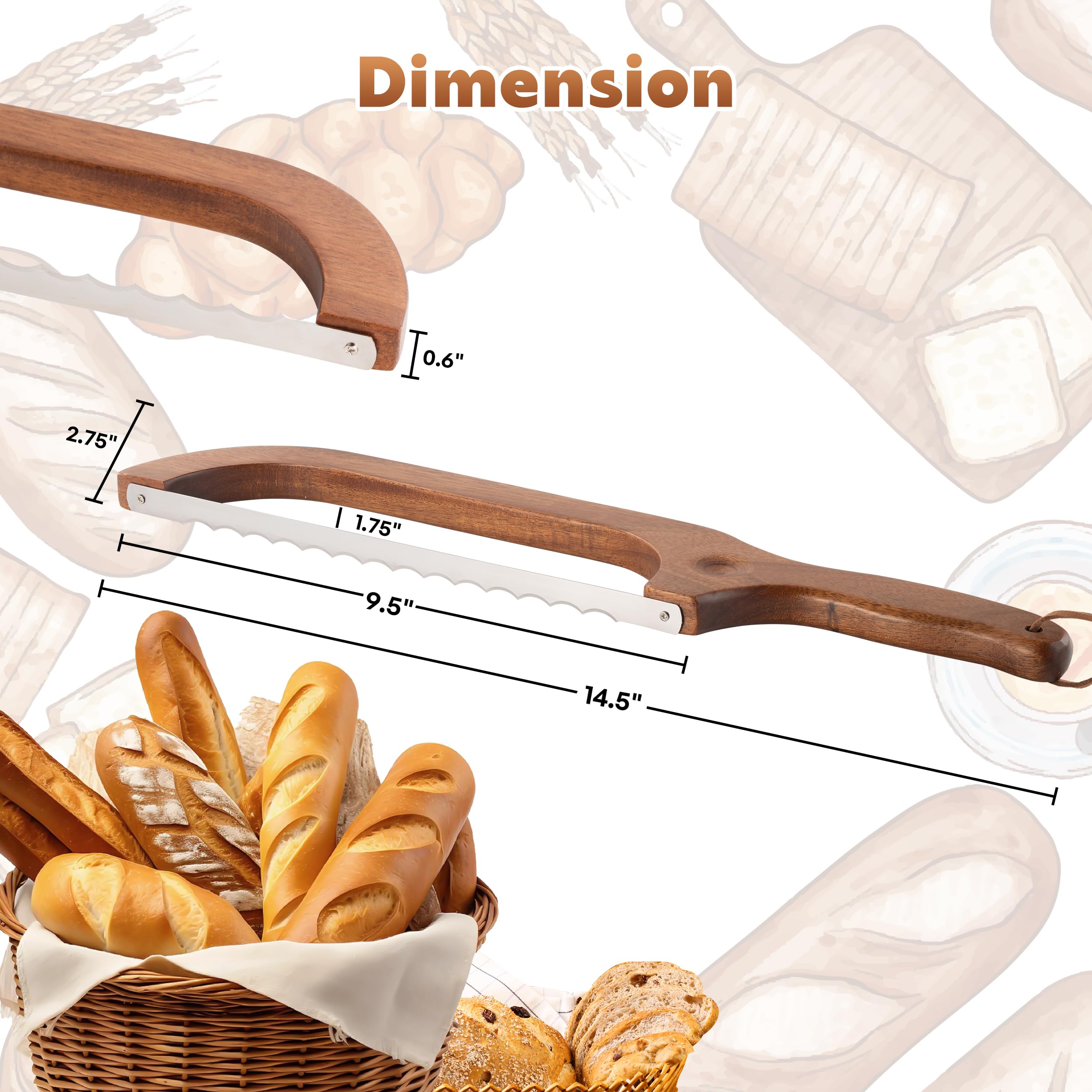 Pranski knife with acacia wood construction