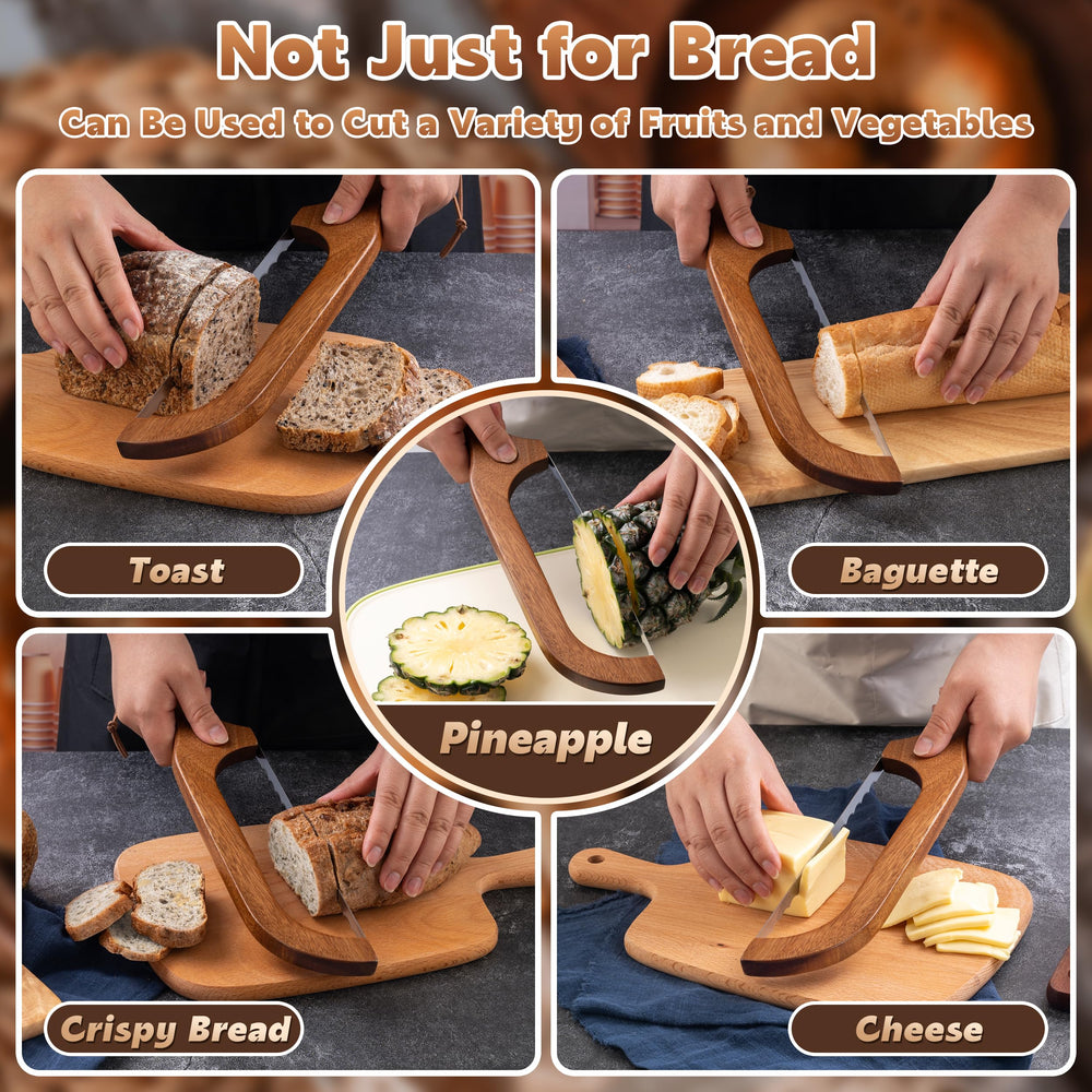 Pranski bread knife versatile for cheese, fruits, cakes and more