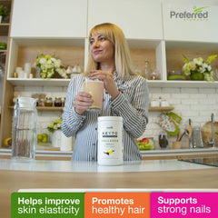 Preferred Elements hydrolyzed collagen peptides bottle for skin and joint support