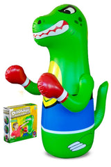 Preferred Toys 47-inch dinosaur punching bag, side view, durable indoor/outdoor play for kids.