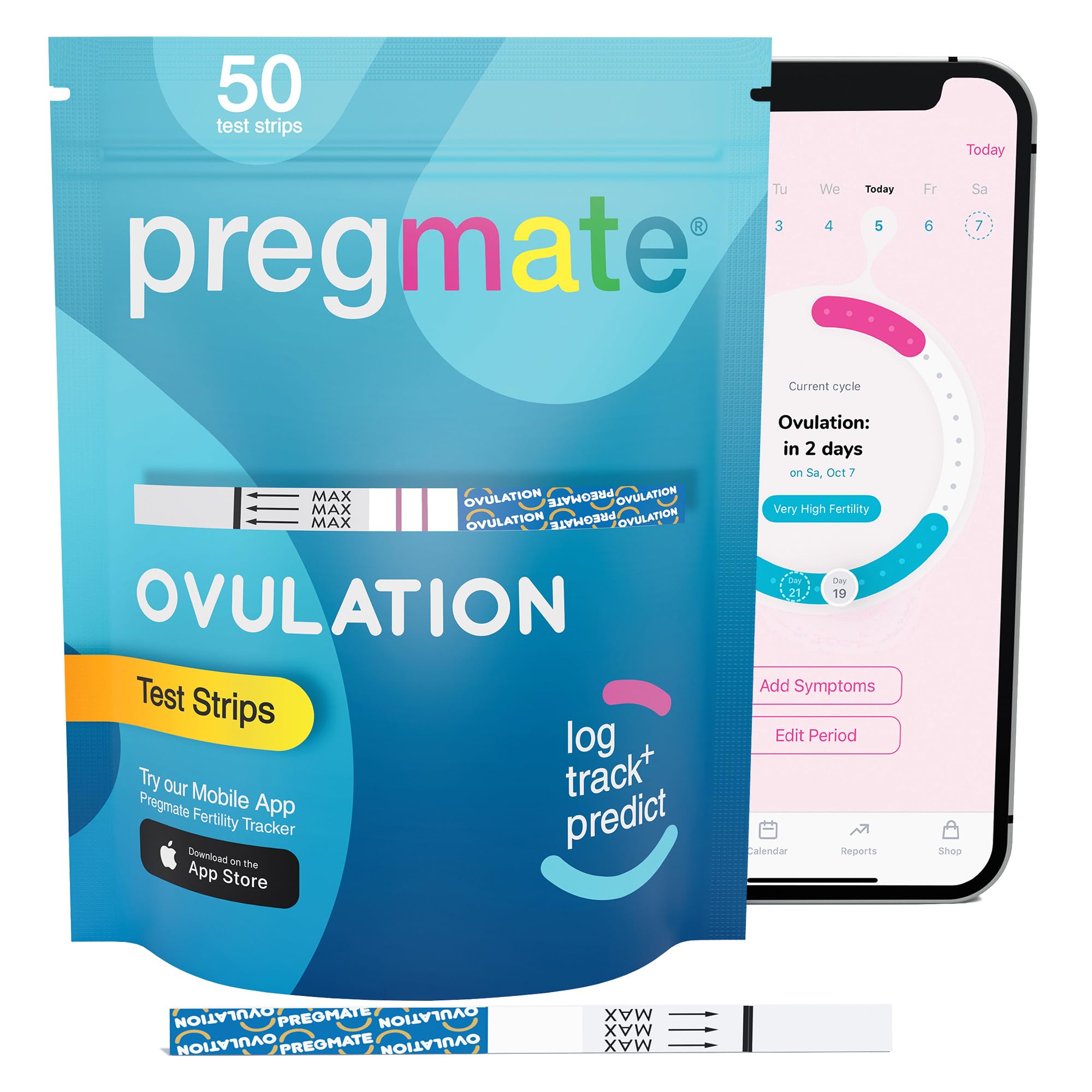 Pregmate ovulation kit image indicating affordable home testing.