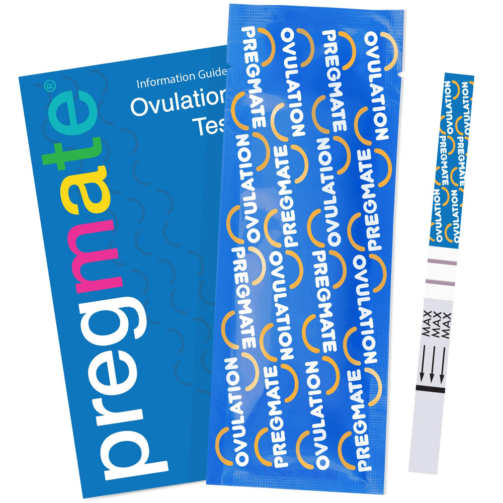 Pregmate ovulation test strip result visual shows LH surge